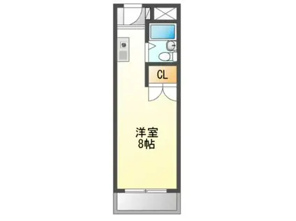 ニューセンチュリー ホームメイト吹田店管理物件(ワンルーム/1階)の間取り写真