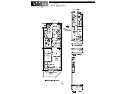 アークマーク新宿下落合(1DK/1階)の間取り写真