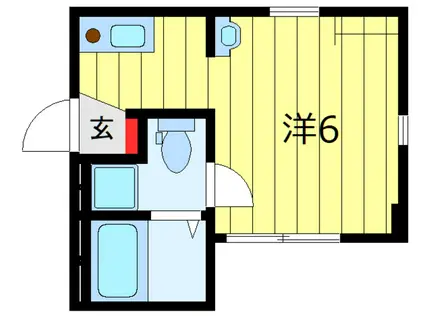 ウッド・ヴィレッジ赤羽(ワンルーム/1階)の間取り写真