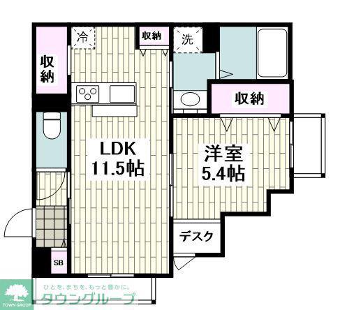 FORZA LUCE(1LDK/1階)の間取り写真
