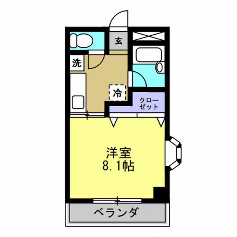 プラネット東海(1K/1階)の間取り写真