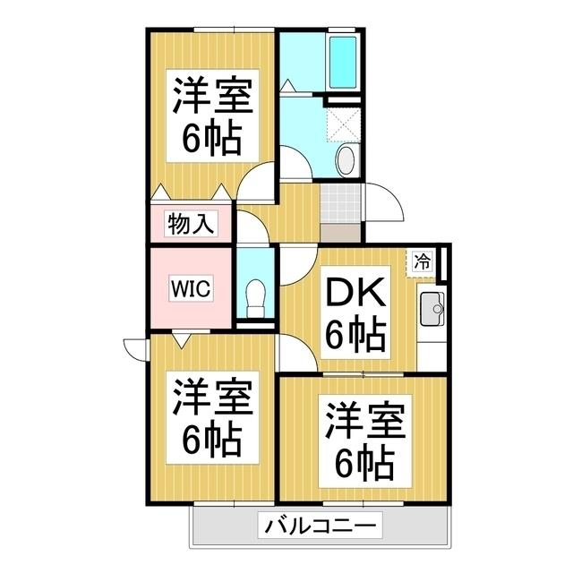 コラージュみなみ(3DK/2階)の間取り写真