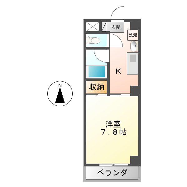 NTYビル(1K/2階)の間取り写真