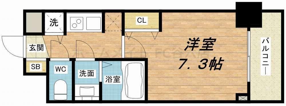 S-RESIDENCE 都島(1K/9階)の間取り写真