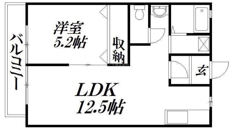 サンライト大一(1LDK/2階)の間取り写真