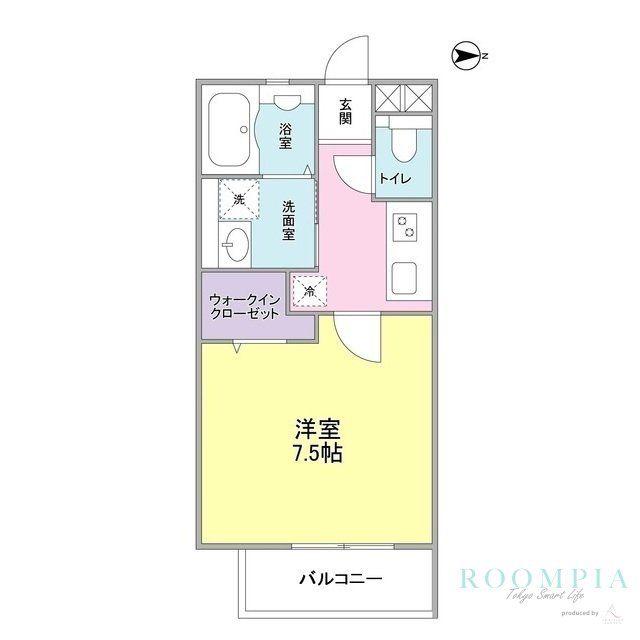DREAM HEIM 三軒茶屋(1K/2階)の間取り写真