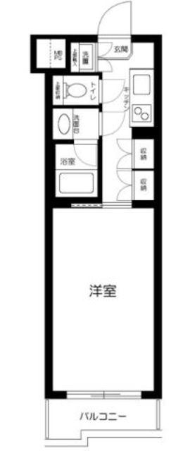 ルーブル富士見台(1K/3階)の間取り写真