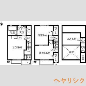 HEART POSE(2LDK/1階)の間取り写真