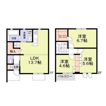 CASA SERA(3LDK/1階)の間取り写真