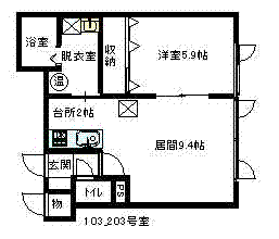 GRAMPIA6-2(1LDK/1階)の間取り写真