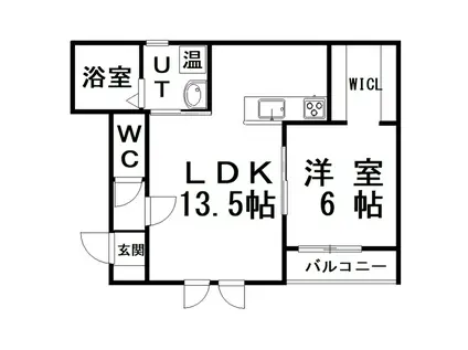 グランコートI(1LDK/3階)の間取り写真