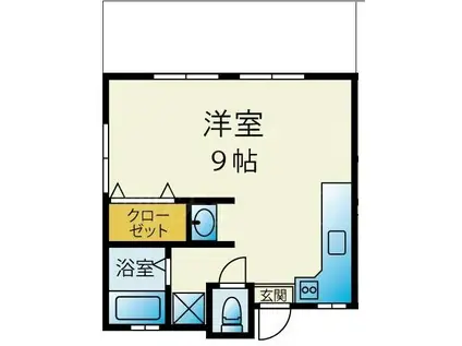 仁戸名町Hアパート(ワンルーム/1階)の間取り写真