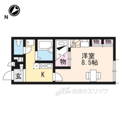 レオパレス城町(1K/2階)の間取り写真