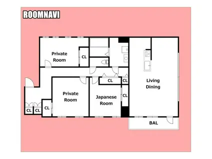 ガーデンヒルズ松茂(3LDK/6階)の間取り写真