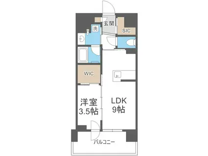 クリオ札幌グランクラス(1LDK/3階)の間取り写真