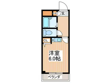 フォレスタ城東(ワンルーム/4階)の間取り写真