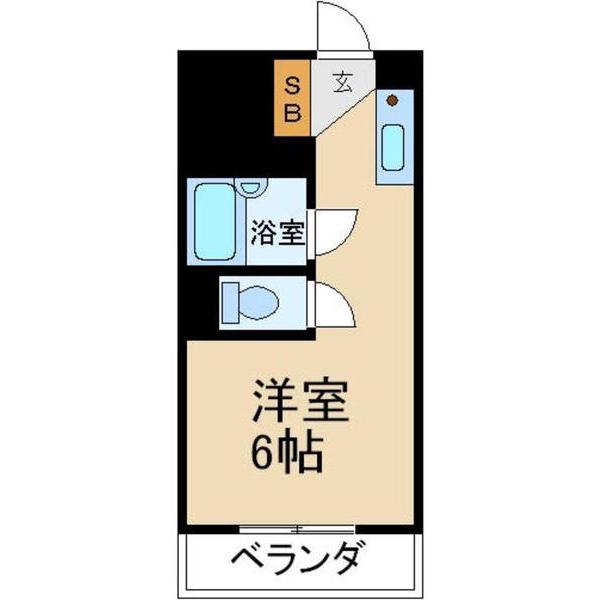 国際グランドハイツ(1K/5階)の間取り写真