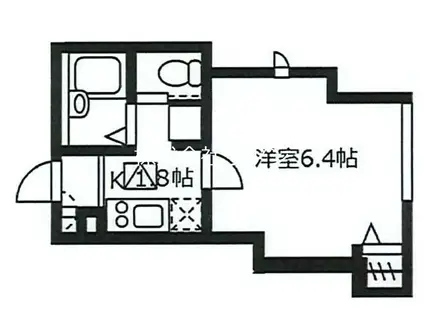 GRAND REVE(1K/3階)の間取り写真