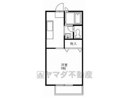 メゾン・グリシーヌ(1DK/1階)の間取り写真