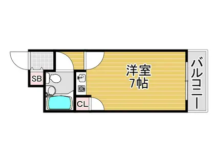 ダイアパレス塚本II番館(1K/6階)の間取り写真