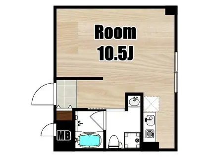 淀川区東三国MS(ワンルーム/4階)の間取り写真