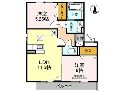 ベースプランニングII(2LDK/1階)の間取り写真