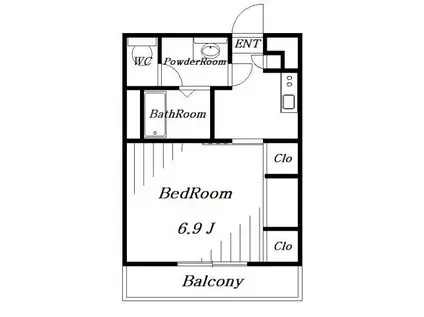 リブリ・グランテージ(1K/1階)の間取り写真