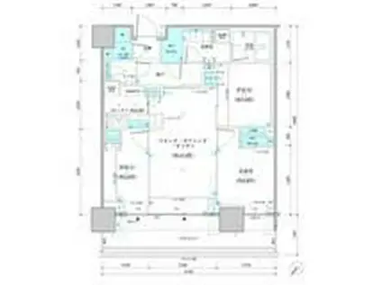 パークタワー勝どきミッド(3LDK/22階)の間取り写真