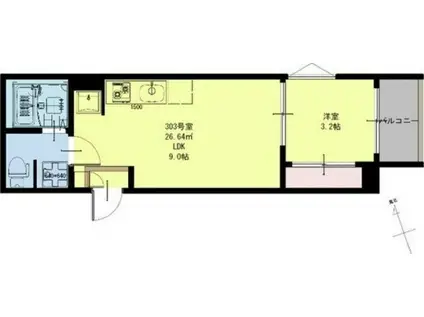 REGALEST ADVANCE太子堂I(1LDK/3階)の間取り写真