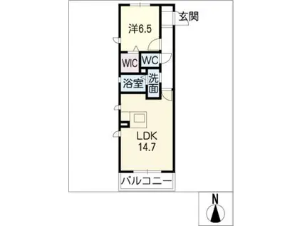 エムズコートA棟(1LDK/1階)の間取り写真