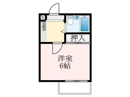 エクセル大野芝(1K/2階)の間取り写真