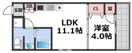 F MAISON LORE I番館(1LDK/2階)の間取り写真