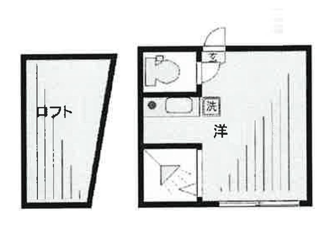 フェリスセイル(ワンルーム/2階)の間取り写真