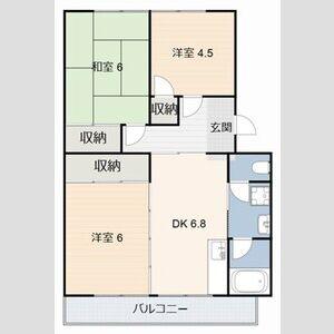メゾンタカクラ(3DK/3階)の間取り写真
