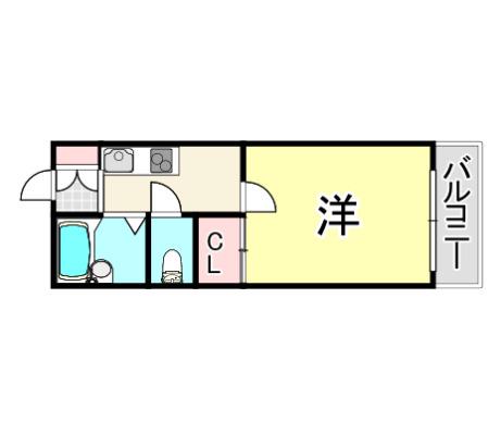 レオパレスデイジーヴィラII(1K/2階)の間取り写真