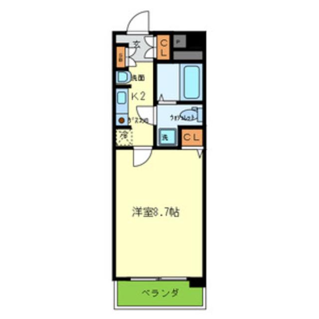 SAN・SIRO(1K/1階)の間取り写真