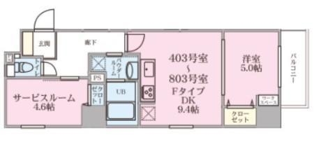 IL PRIMO KISOYA(1SLDK/4階)の間取り写真