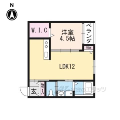 メトロ十条(1LDK/2階)の間取り写真