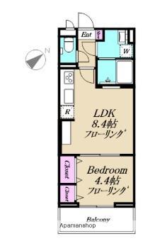 メゾンTSUKUI(1LDK/2階)の間取り写真