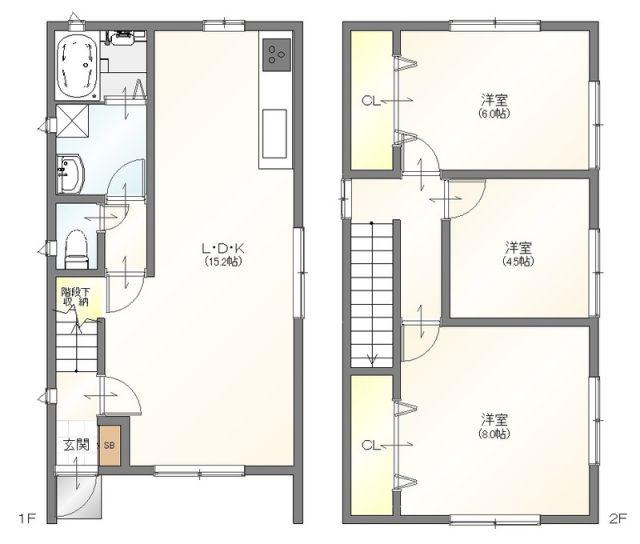 IKKA国武(3LDK/1階)の間取り写真