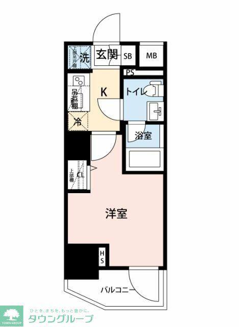 マイナビSTAYモンターニュ川口(1K/3階)の間取り写真
