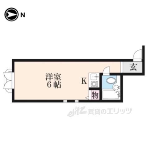 フレッシュフィールド(ワンルーム/5階)の間取り写真