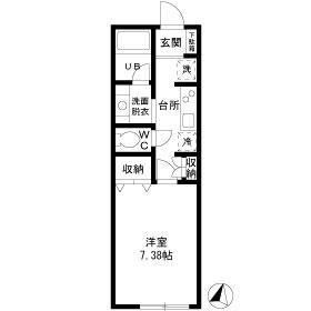 STELLA62(1K/2階)の間取り写真