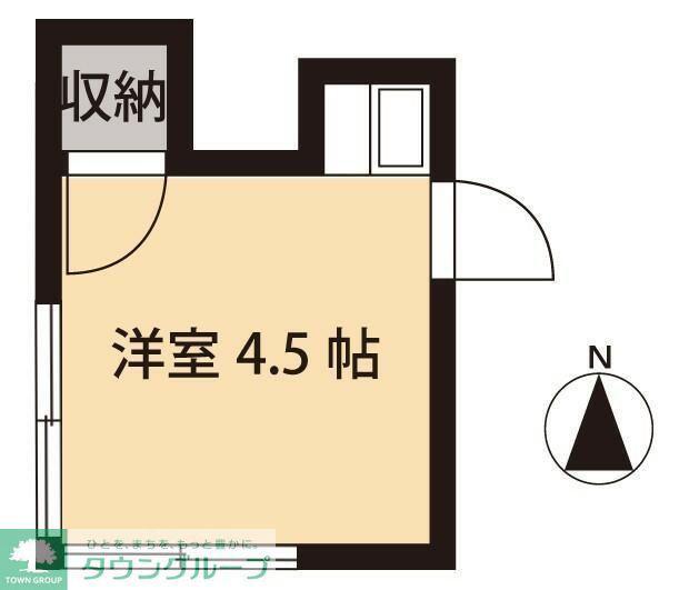 竹林コテージ第五迎賓ゲスト館(ワンルーム/1階)の間取り写真