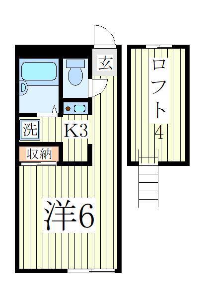 KURAKICHI(1K/2階)の間取り写真