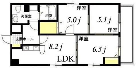 グランドポレストーネ東平塚(3DK/12階)の間取り写真