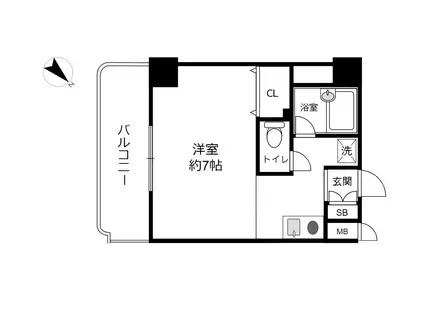 ワコーレ下沢(ワンルーム/5階)の間取り写真