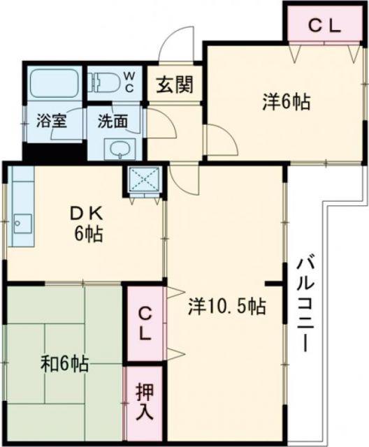小泉ファインハイツ(3DK/1階)の間取り写真