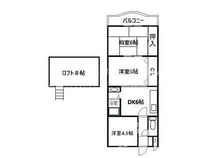 リフレ川西(3DK/3階)の間取り写真