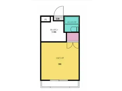 メゾン代々木(1K/3階)の間取り写真